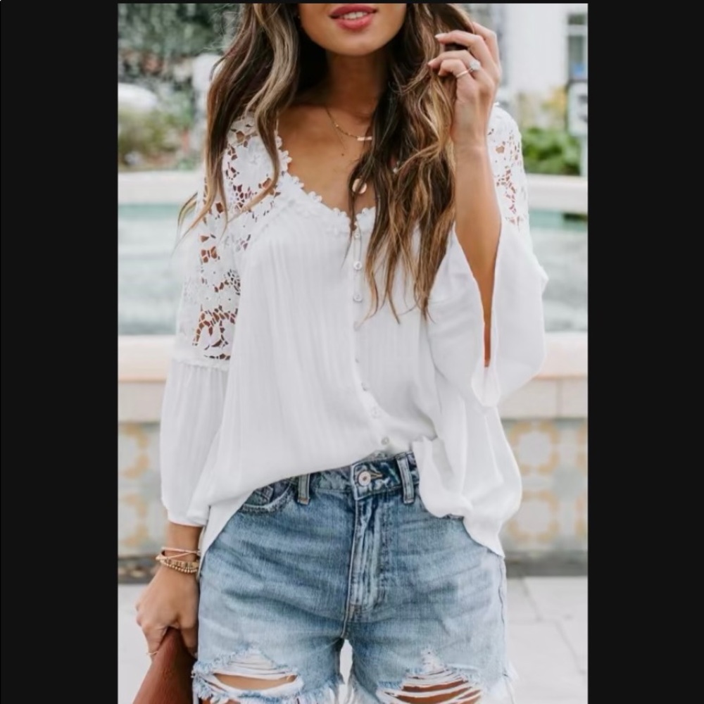 Floral crochet top - Picture 4 of 5